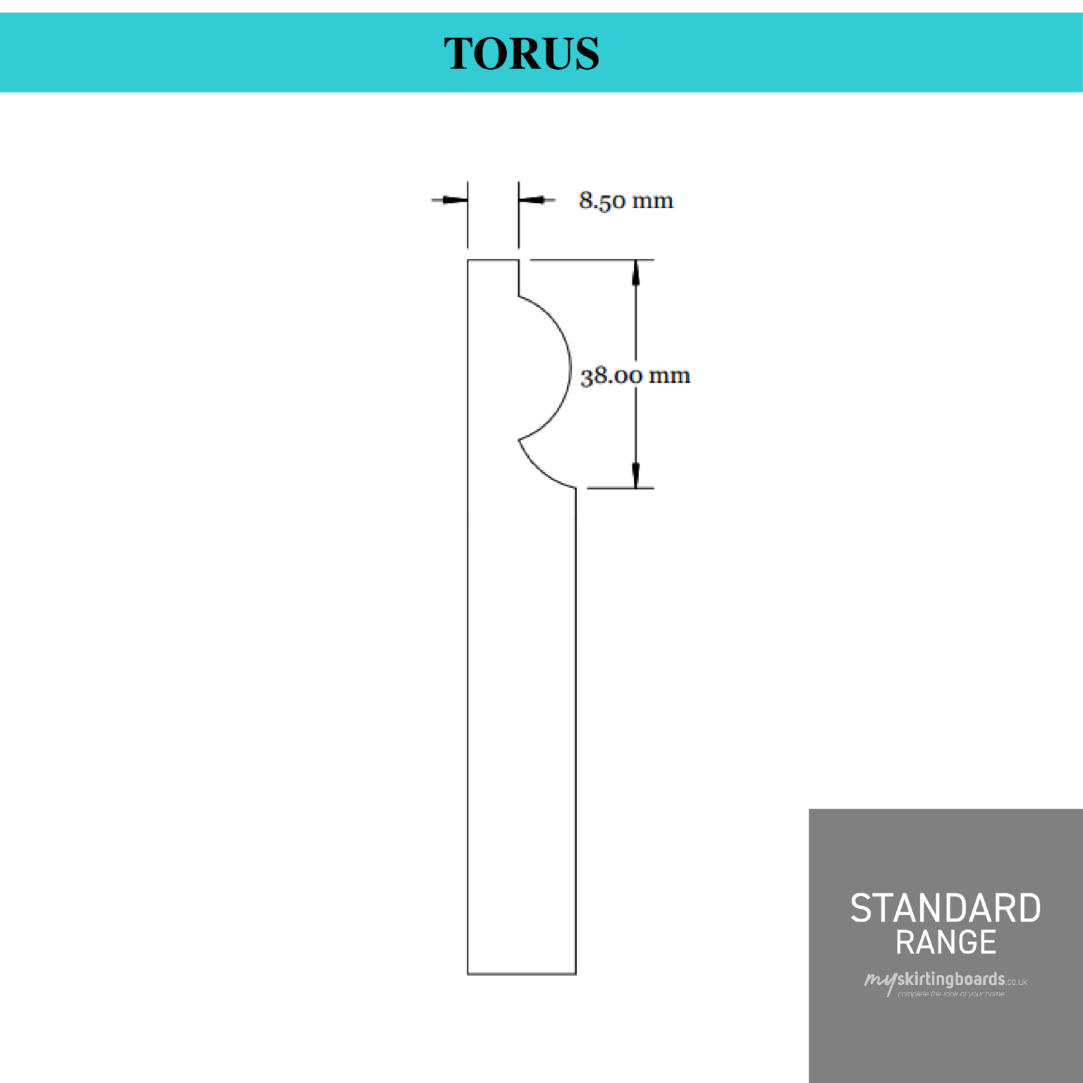 Torus MDF Skirting Board | My Skirting Boards